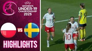 Poland vs Sweden | Highlights & All Goal | Euro U19 Women | 2025-6-21