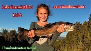 Cascade Lake Idaho 23 Inch Monster Rainbow Trout!!!