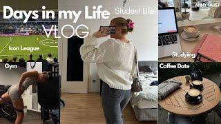 VLOG | Days in my Life - student life - gym - coffee date & Icon League