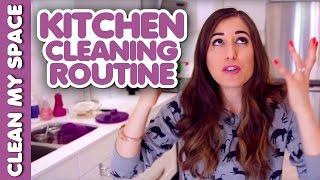 Daily Kitchen Cleaning Routine! (Clean My Space)