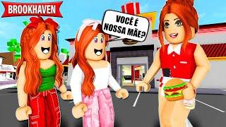 DESCOBRIMOS QUE A DONA DA HAMBURGUERIA É NOSSA MÃE | Historinhas Brookhaven RP | Roblox