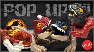 Ceratosaurus! Allosaurus! Pyroraptor! Atrociraptor! Mattel Jurassic World Dominion Pop Ups Review!!!