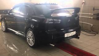 Раздвоенный выхлоп Lancer X