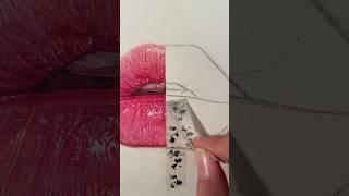 Prismacolor vs faber castell polychromos drawing #shorts #art #coloredpencils #lipart