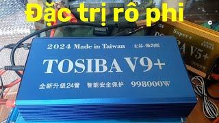 máy kích cá Toshiba V9 bản băm bíc Ba chế độ đi bộ bán thuyền cực khỏe LH: 0988.557.300 (zalo)