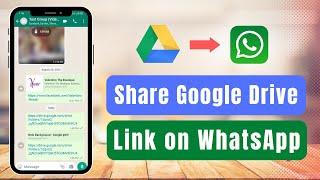 How to Share Google Drive Link on Whatsapp | Share a File