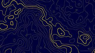 10 Hours of Luxury Topographic Motion | 4K 60FPS Navy Blue & Gold Abstract Background | Ambient Loop