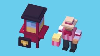 How To Unlock The “POPCORN” Character, In The “THEME PARK” Area, In CROSSY ROAD! 