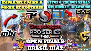 ESTOS 6 EQUIPOS SERAN LOS RIVALES DE LATAM!! SNAPDRAGON OPEN FINALS BRASIL *DIA2* PALIZA DE MIBR