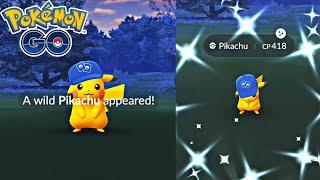 Niantic Should Fix This Glitch!! Lost Shiny Tcg Hat Pikachu In Pokemon Go (Shiny Pokemon)