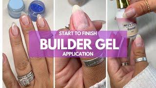 APPLYING BUILDER GEL WITH NO LIFTING | RITZY DIPS