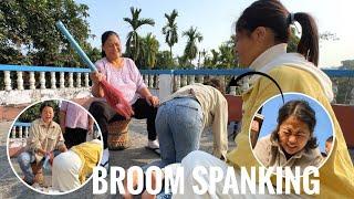 Broom Spenking  / Jharu Se Dhullai  / Funny Video / PriyaSheetalGamez