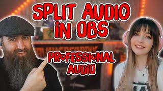 OBS SPLIT AUDIO // Professional Audio // Monitor Only & Output Only, Control with Streamdeck