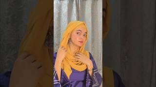 Wedding Guest Hijab Tutorial With Earrings #wedding #hijabtutorial #hijabstyle #shorts #earrings