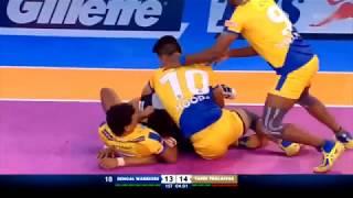 Tamil Thalaivas | Kabaddi |  SUPER TACKLES vs Bengal Warriors