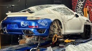Как нужно восстанавливать разбитый Porsche 911 Turbo S