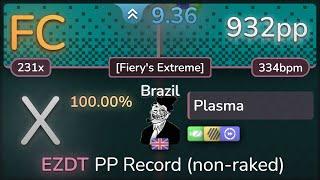 9.4⭐ Plasma | Apollo - Brazil [Fiery's Extreme] +EZHDDT SS FC 932pp - osu!