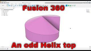 Fusion 360 - Helical Top (Surface tools)