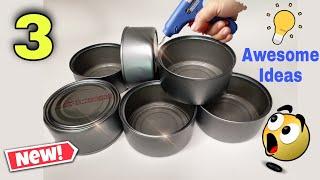 3 Bright Ideas to Reuse TUNA CANS |  Creative Recycling | Best out of waste.