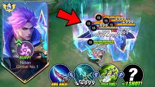 I FINALLY FOUND BEST BUILD & EMBLEM FOR 1 SHOT NOLAN 2025!!  (99% BROKEN!) - Mobile Legends