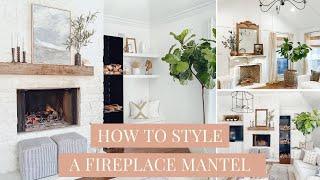 MANTEL DECORATING IDEAS | How to Style a Fireplace Mantel | FARMHOUSE LIVING