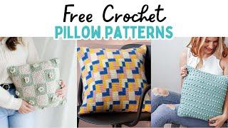 35 FREE Crochet Pillow Patterns #crochetpatterns #crochetpillow #crochet #crochethomedecor