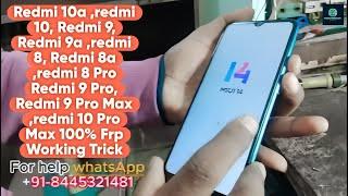 How to unlock mi frp, Redmi 10, mi 11, mi 12,mi 13,mi 14 and all mi account frp remove  in minutes