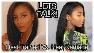 Heat Trained Vs Heat Damage | Natural Hair | Simply Subrena