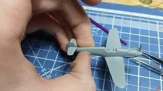 Сборка Messerschmitt bf 109.f2 Звезда 1:144. Часть 1. Финальная