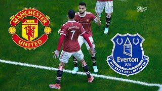 RONALDO ICONIC FREE KICK GOAL | MU vs EVERTON | eFOOTBALL 2021 | PESRUS PATCH V4.0