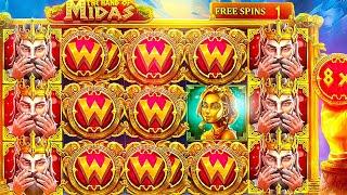 Best Setup On Hand Of Midas Slot?! Crazy Luck & Massive Wins