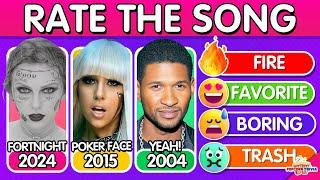 RATE THE SONG  | Rank one song per Year 1995-2024  | Music Quiz