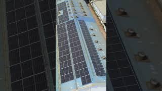 Industrial Solar Power System | Metal Profile Shed Structure Solar Installation