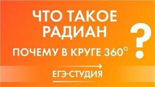 Что такое радиан | Почему в круге 360 | Профильный ЕГЭ математика