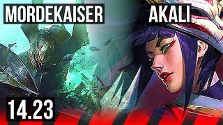 MORDEKAISER vs AKALI (TOP) | NA Grandmaster | 14.23