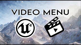 Unreal Engine 4 - Video As Main Menu Background Tutorial In 2 Minutes