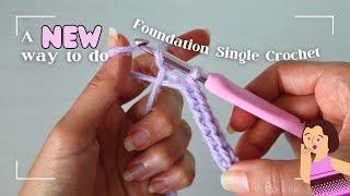 Bye bye foundation chain // Try my NEW way to start a crochet project  foundation sc alternative