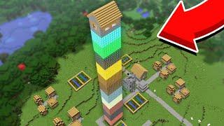 КТО ПОСТРОИЛ НЕБОСКРЕБ ИЗ ВСЕХ ВИДОВ БЛОКОВ В МАЙНКРАФТ Minecraft Топовский