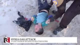 At least 58 dead after suspected gas attack in Syria