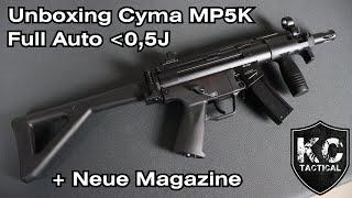 Unboxing: Cyma MP5K max. 0,5J + neue Magazine | KC Tactical