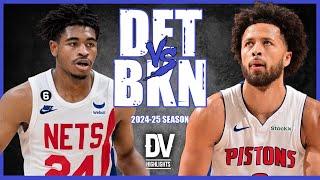 Pistons vs Nets Full Game Highlights | Jan 08 | 2025 SEASON