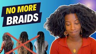 NO BRAIDS CHALLENGE  | How I'm growing my hair.