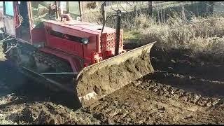 Испытание самодельного бульдозерного оборудования