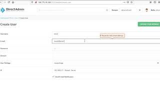 How to create a user in direct admin web hosting control panel - Silicon House Hosting Review-2020