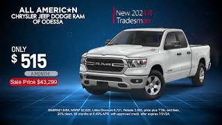 Make this the Summer at All American Chrysler Jeep Dodge Ram of Odessa!