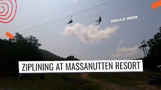 Ziplining at Massanutten Resort VA