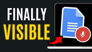 How to FIX VOICE TYPING not VISIBLE in GOOGLE DOCS