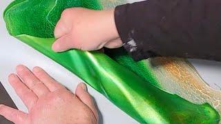 Turn Dried Paint Skins Into Real Cash By Doing This! Great Idea For ALL! Acrylic Pouring