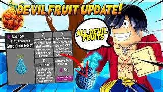 NEW UPDATE AND ALL DEVIL FRUITS IN ANIME FIGHTING SIMULATOR