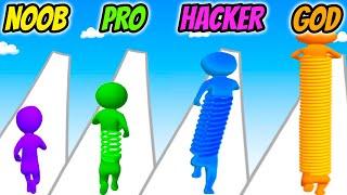 Toy Spring Man - NOOB vs PRO vs HACKER vs GOD